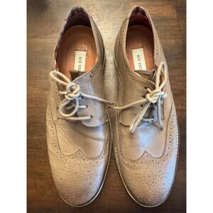 Ben Sherman taupe oxford wing tip dress shoes men's 8 1/2
